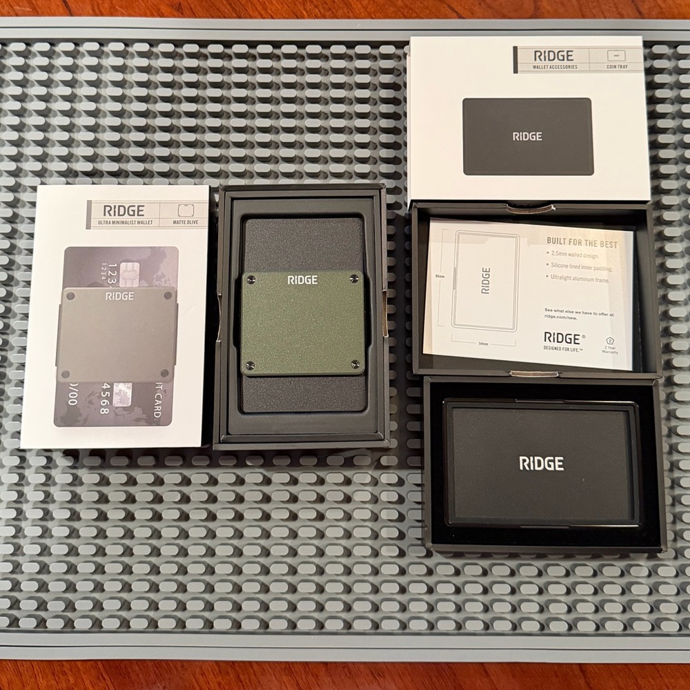 NEW Ridge Matte Olive Green Lite Wallet - Picture 3 of 7